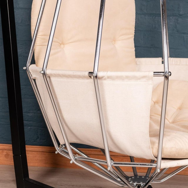 Vintage Parrot Cage Chair from Ib Arberg, 1970s For Sale - Image 4 of 12