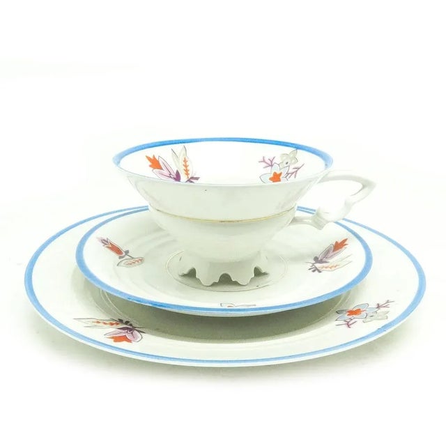 Hand-Painted Porcelain Cup from Mitterteich Bawaria, Germany, 1930s For Sale - Image 4 of 6