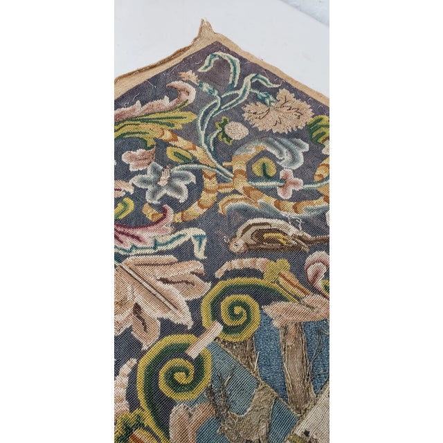 Rustic 18th to 19th Century Sampler With Birds & Floral Motif For Sale - Image 3 of 12