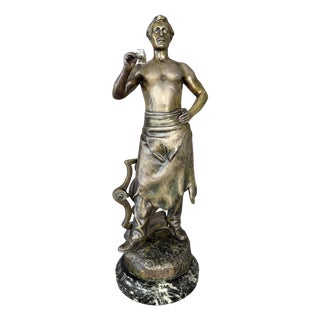 Later Calamine Sculpture by Charles Perron, France, 1900s For Sale
