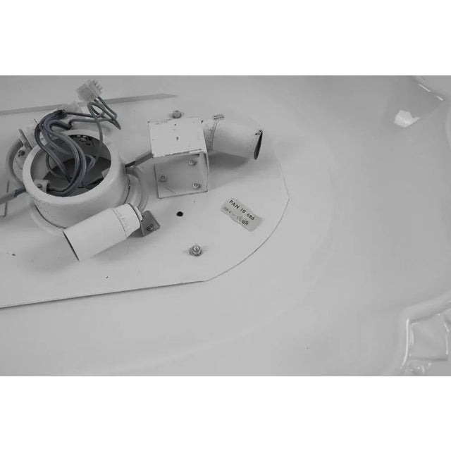 Metal White Backlight Ceramic Mirror from Pan-Keramik, Germany, 1960s For Sale - Image 7 of 10