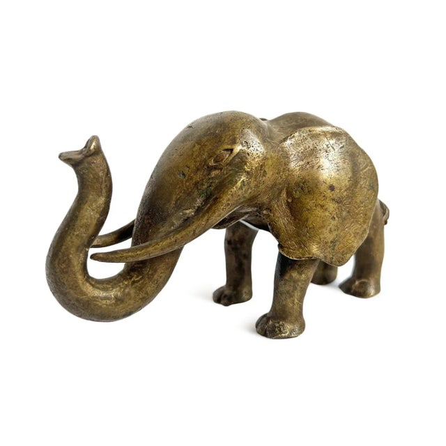 Antique bronze elephant figure from the Akan people of western Africa. Originally used as "gold" weight from trading....