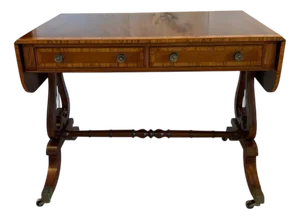 Fine Antique Edwardian Figured Mahogany Side Table, 1910