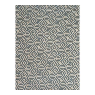 China Seas Maze Reverse One Color Windsor Linen Fabric 3 1/2 Yards For Sale