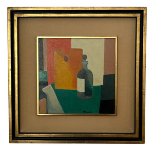 André Minaux, Still Life, Oil on Cardboard