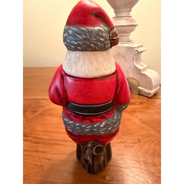 1990s Vaillancourt Folk Art Santa — “American Santa — 1994” For Sale - Image 5 of 7