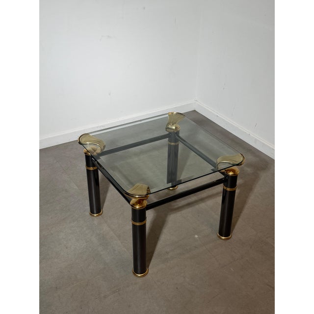 Regency Side Table with Glass Top For Sale - Image 5 of 5