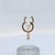 Contemporary 10k Yellow Gold Hoop Earrings With 0.15ct Lab-Grown Diamond Drops, A Pair For Sale - Image 3 of 7