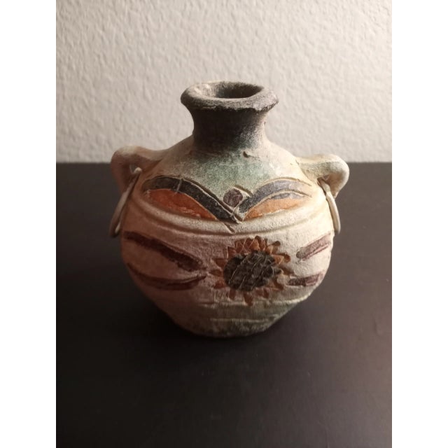 This is a 1970s Hand Painted Art Studio Pottery from Arizona. Procured at auction BOX C