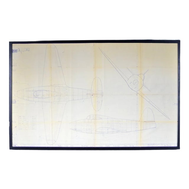 E28/39 Printed Engineering Drawing from Gloster, 1939 For Sale