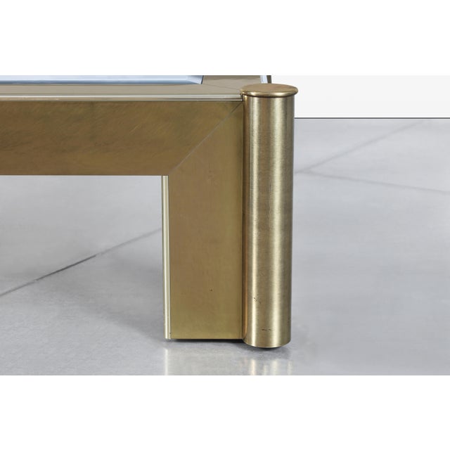 Vintage Brass and Glass Coffee Table Attributed to Mastercraft For Sale - Image 12 of 14