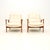 An absolutely stunning pair of Swedish vintage walnut armchairs by Inge Andersson for Broderna Andersson. We have recently...