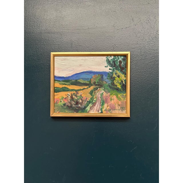 Stig Johansson, Landscape, 1989, Oil on Canvas, Framed For Sale - Image 7 of 10