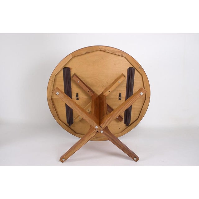 Round Teak Table with Two Extensions from AM Møbler, Denmark, 1970s For Sale - Image 6 of 12