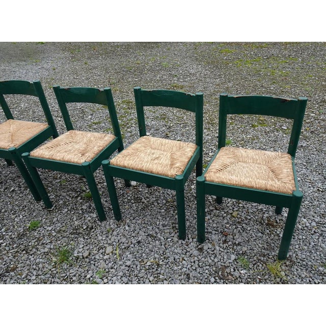 Wooden Papercord Chairs, 1960s, Set of 6 For Sale - Image 4 of 18
