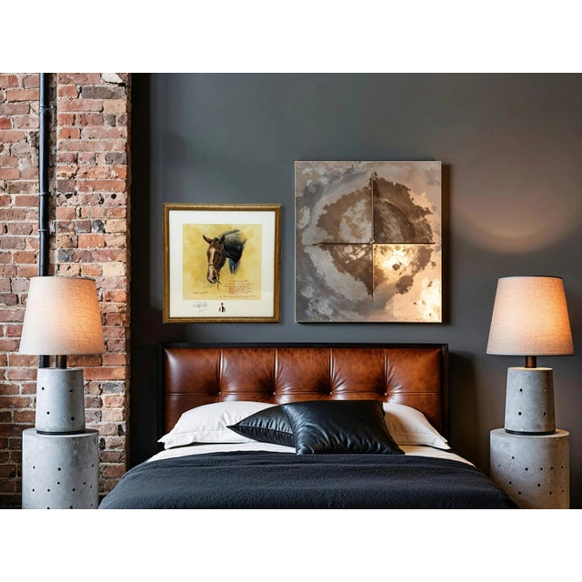 2000s "Napolitain" Vintage French Equestrian Watercolor Horse Painting by Martin Alford For Sale - Image 11 of 11