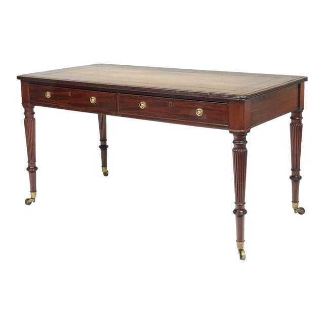 Antique Regency Mahogany Writing Table For Sale