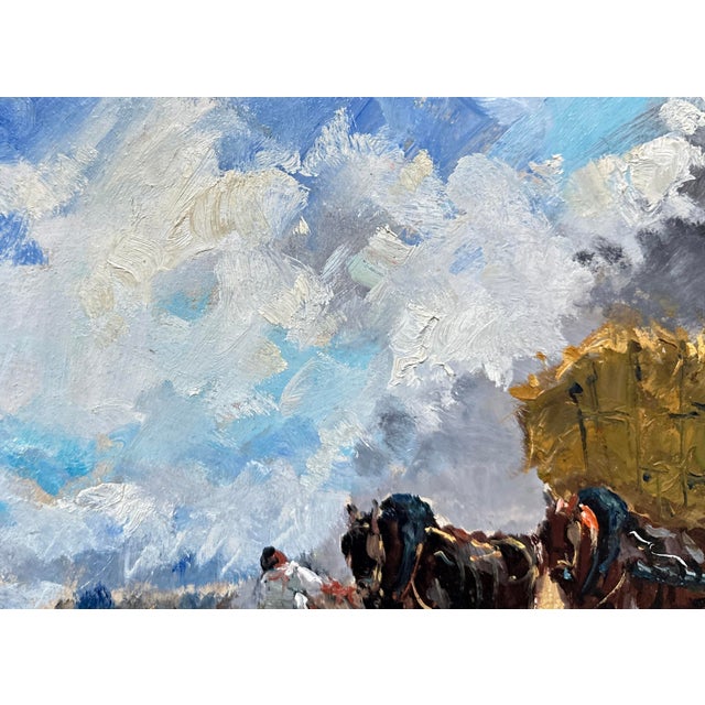 Louis Edouard Garridom Hay Harvest Impressionist, 1920s, Oil For Sale - Image 4 of 8