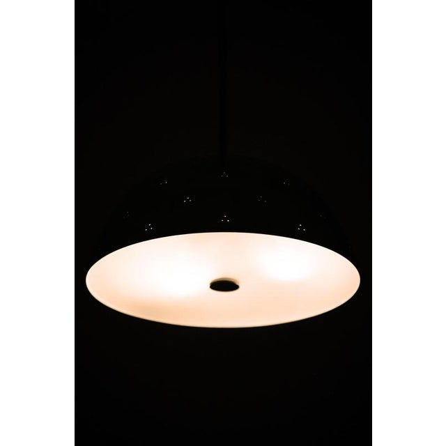 1950s Pendant Lamp in Brass and Glass by Paavo Tynell, 1950s For Sale - Image 5 of 7