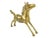 Mid-Century Solid Gold Brass Horse Figurine For Sale - Image 4 of 7