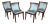 Set of 4 French Empire Carved Mahogany Dining Chairs in the Maison Jansen Style For Sale