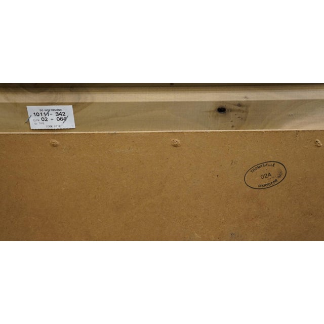 Late 20th Century Thomasville Furniture Collector's Cherry Traditional Style 43" Pediment Clothing Armoire For Sale - Image 14 of 15