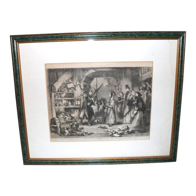 Original Antique 1860 Original John Gilbert Engraving "Lord Chancellor" Print For Sale