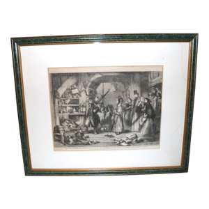 Original Antique 1860 Original John Gilbert Engraving "Lord Chancellor" Print