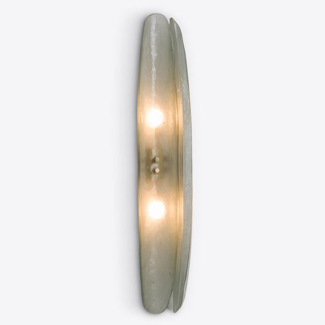Early 21st Century Dahlia Sea Glass Wall Light from Pure White Lines For Sale - Image 5 of 9