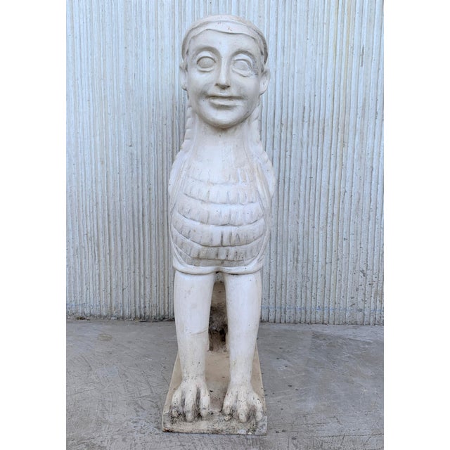 Ceramic 19th Century Greco Roman Sphinx in Terracotta For Sale - Image 7 of 13