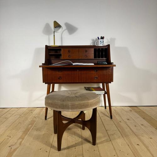 Wood Scandinavian Secretary Desk from Ab Bröderna Gustafssons For Sale - Image 7 of 13