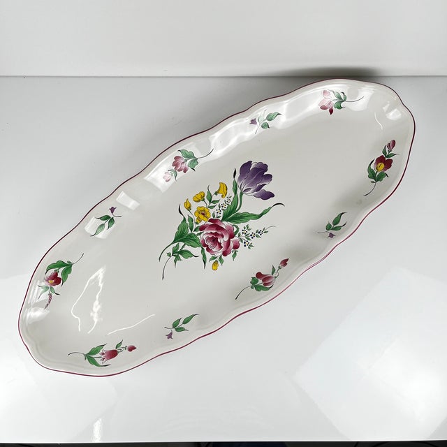 Large Fish Platter Réverbère Model by Kg Lunéville, 1980s For Sale - Image 6 of 6