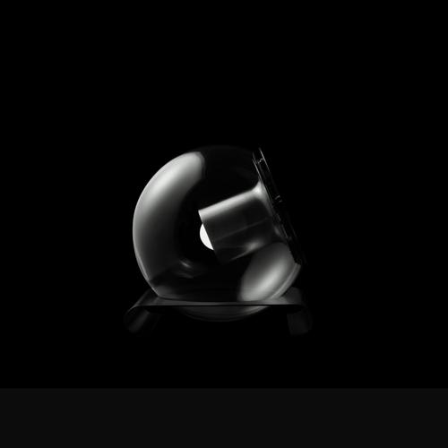Contemporary Black Metal The Globe Table Lamp by Joe Colombo for Oluce For Sale - Image 3 of 11