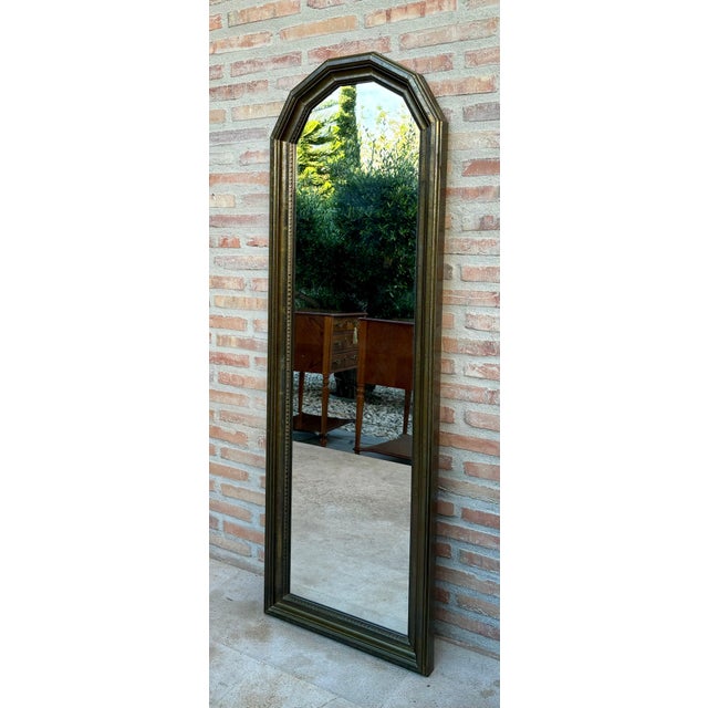 This is a beautiful Early 20Th Century French Large Mirror made in Brass.