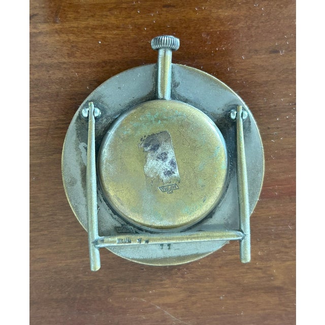 Vintage Art Deco Enamel Table Clock from Cyma, 1920s For Sale - Image 9 of 14