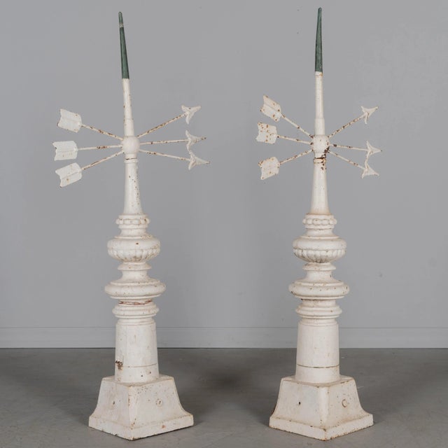 19th Century 19th Century French Cast Iron Weather Vane, a Pair For Sale - Image 5 of 13