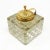 Metal Art Deco Crystal Inkwell, Sweden, Early 1900s For Sale - Image 7 of 7