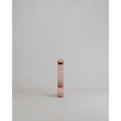 Contemporary Onice Rosa Marble Stone Lucerna Lamp by Esther Knopfler For Sale - Image 3 of 17
