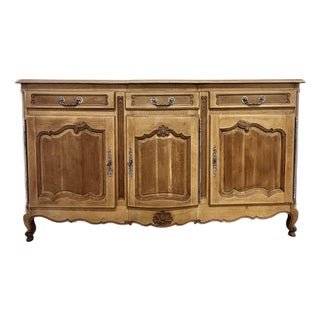 1910s French Louis XV Provincial Bleached Sideboards For Sale