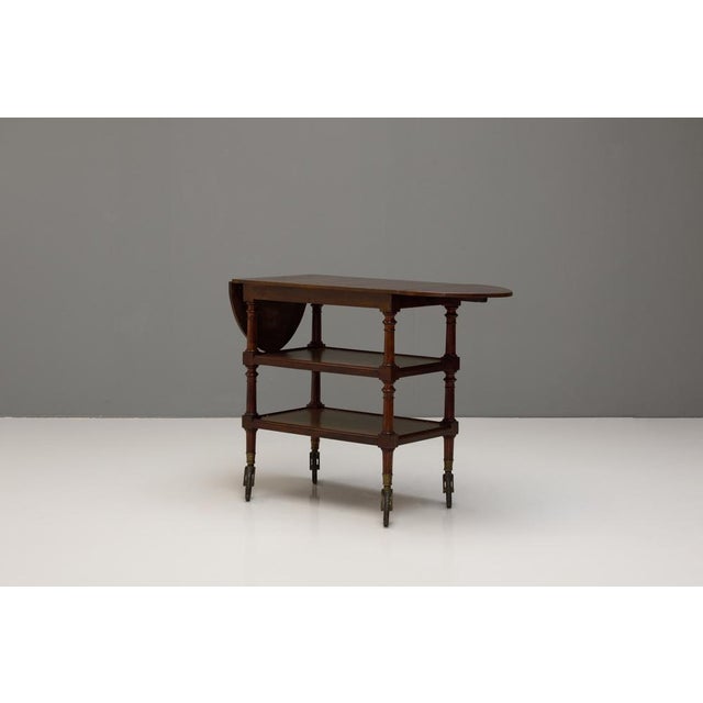 Vintage Walnut Trolley, 1890s For Sale - Image 3 of 11