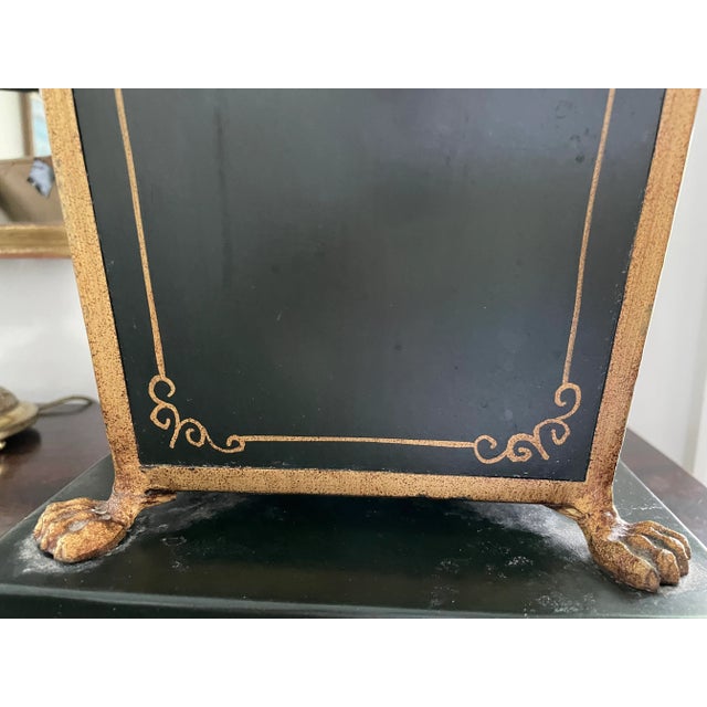 Vintage Italian Hand Painted Cachepot With Lion Ring Handles For Sale - Image 11 of 13