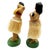1950s Mid 20th Century Hawaii Hula Girl Ukulele Player & Dancing Bobble Doll Pair For Sale - Image 5 of 9