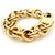 Vintage Italian 14k Gold Chunky Link Bracelet, 92 Grams For Sale - Image 12 of 16