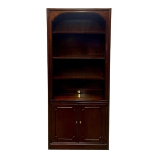 Vintage Councill Traditional Chippendale Style Mahogany Bookcase For Sale