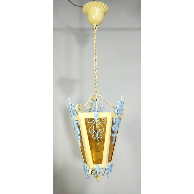 Ceiling Lantern Pendant, Spain, 1980s For Sale - Image 11 of 11