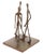 Metal Modern Dark Patinated Figurative Sculpture, Bronze For Sale - Image 7 of 8