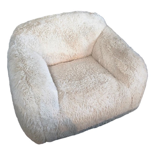 Sudan Fur Lounge Chair For Sale