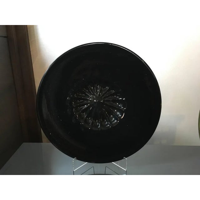 Mid-Century Modern Mid-Century Modern Murano Blown Black Glass Bowl, Italy, 1960s For Sale - Image 3 of 10