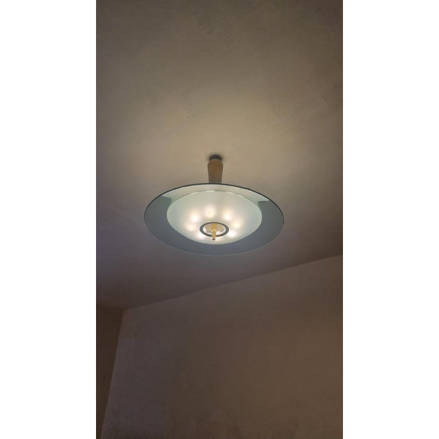 Model 1462A Ceiling Lamp by Max Ingrand for Fontana Arte, 1955 For Sale - Image 12 of 14