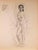 Robert Santerne, Nude, Mid-20th Century, Pencil on Paper For Sale - Image 3 of 3